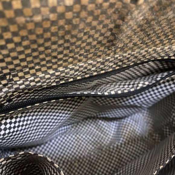 RED Bucket SANTA CLAUS (Father Christmas) BUCKET PURSE * Sequins & Bugle Beads - Picture 9 of 9